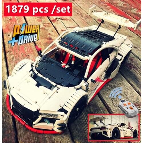 2019 New MOC Acura NSX GT sports car MOC-10858 Motor Power Functions fit technic Building blocks bricks toys kid diy gift