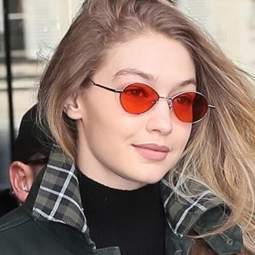 2021 New Fashion Round Retro Woman Sunglasses Men Classic Small Frame Metal Sun Glasses Trend Brand Design Eyewear Uv400