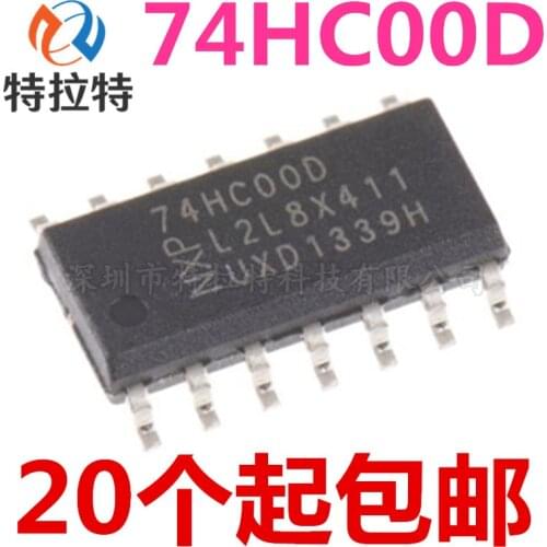 20PCS 74HC00D SOP14 74HC00 SOP SN74HC00DR SOP-14 SN74HC00 SMD new and original IC