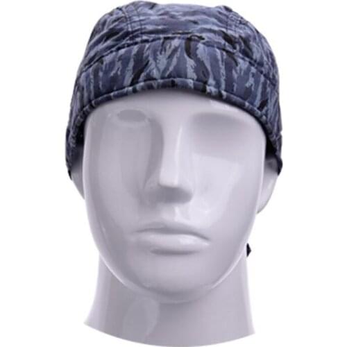 Flame Retardant Welding Cap with Sweat-absorbing Lining Mesh Adjustable Welding Protective Hat for Welders Outdoor Running