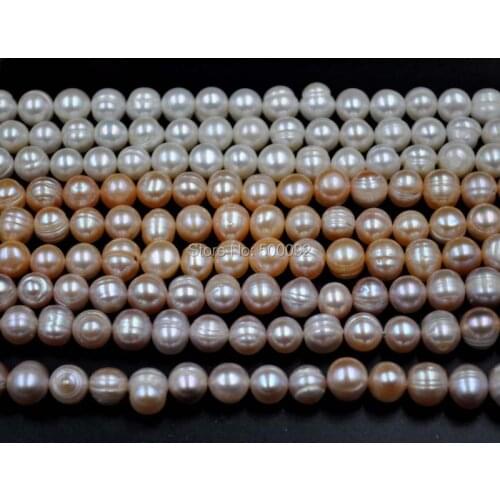 Wholesale 15 strands 8.5-9.5mm Multicolor Baroque freshwater pearl strands