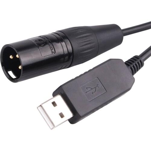 FTDI USB to 3Pin XLR DMX RS485 Serial Adapter Converter Audio Management System Speaker Cable For XTA DP448 Marani DPA240P