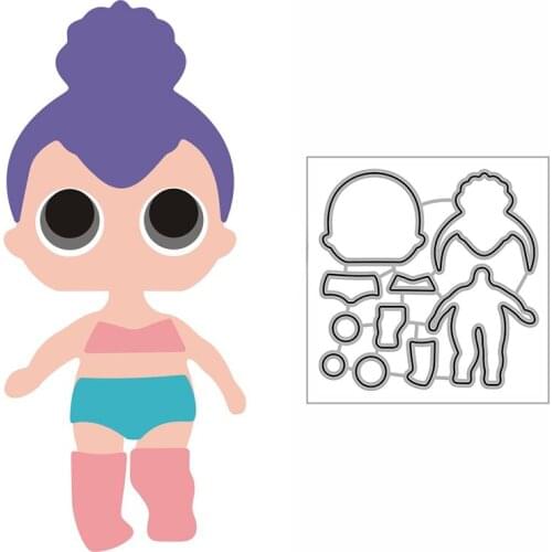 New Girls Fashion Show Craft Embossing Mold 2021 Metal Cutting Dies for DIY Decorative Scrapbooking Album Card Making No Stamps