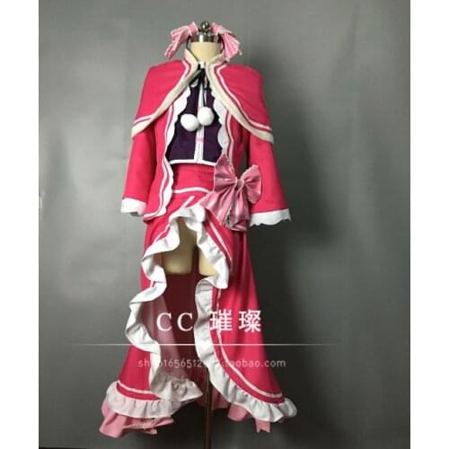 Re:Life in a Different World from Zero Re:Zero kara Hajimeru Isekai Seikatsu Beatrice Cosplay Costum red costume with socks