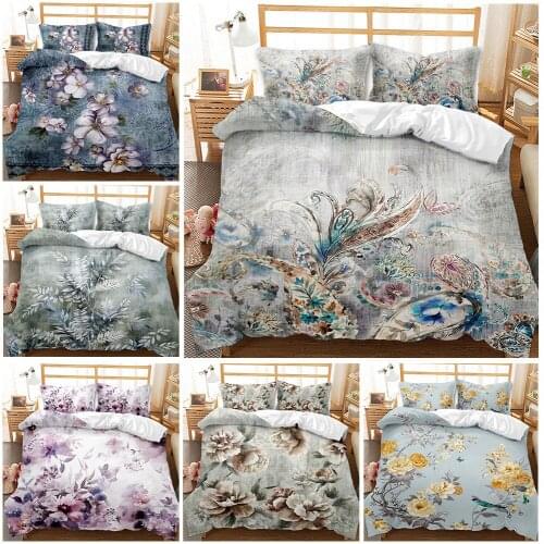 European flower Luxury Duvet Cover Set Jacquard Bedding Sets For Beds Quilt Cover And Pillowcase Without Bed Sheet Bedclothes
