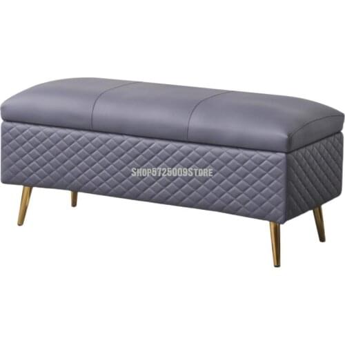 Nordic Sofa Stool Rectangular Can Sit People Household Shoes Changing Stool Cabinet Storage Stool Clothing Store Storage Box Bed