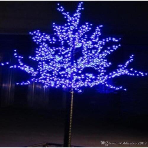Shiny LEDCherry Blossom Christmas Tree Lighting Waterproof Garden Landscape Decoration Lamp For Wedding Party Christmas Supplies