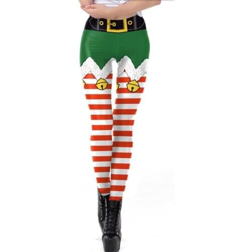 Szblaze 2018 New Womens Merry Christmas Snowman Sexy 3D Print Leggings Put Hip Elastic High Exquisite Fitness Casual Trouser