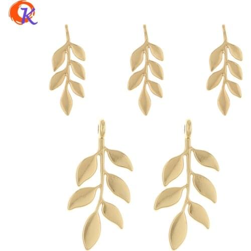 Cordial Design 100Pcs Jewelry Accessories/Earrings Connectors/Leaf Shape/Pendant/DIY Making/Hand Made/Earring Findings/Charms