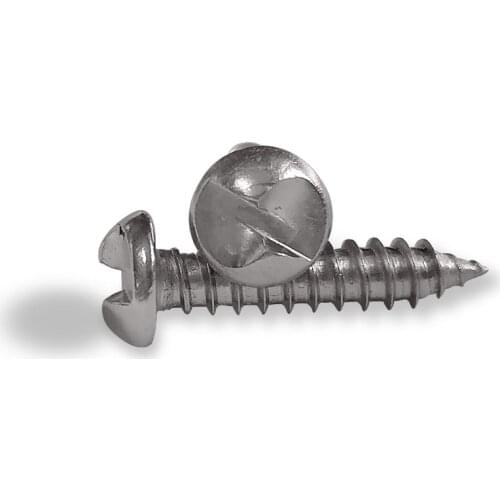 10pcs M3 M3.9 M4.2 stainless steel round head one-way S slot screw self-tapping nail anti-theft one word bolt 10mm-19mm length