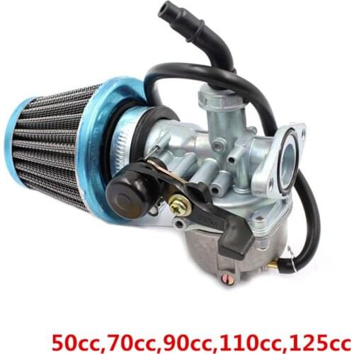 19mm Carburador & Air Filter for 50cc 70cc 90cc 110cc 125cc ATV Dirt Bike Go Kart Carb Carburetor Free Shipping