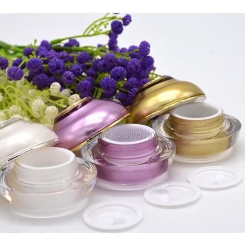 5g 10g Acrylic Empty Bottle jar Eye Gel Lipstick Sample Empty Cosmetic Containers F976