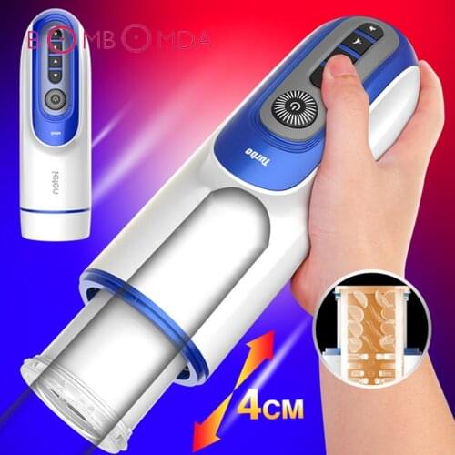 Automatic Sucking Masturbator Mens Masturbation Cup Vagina Oral Pussy Licking Toys Aircraft Cup Male Vibrator Sex Toys For Men