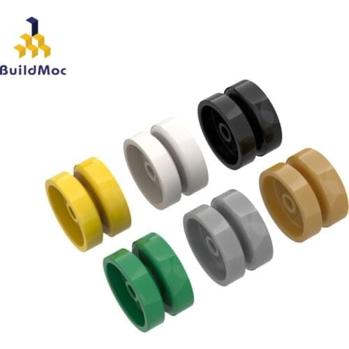 BuildMOC 18976 18x12mm thin axle hub ldd 18976 For Building Blocks Parts DIY Construction Creative g