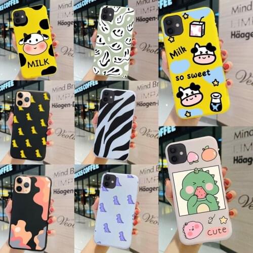 Phone Cases For Oppo A15 Case CPH2185 Milk Cow Soft TPU Back Cover For Oppo A15S A15 S OppoA15 Cases 6.52'' Protect Funda Bumper