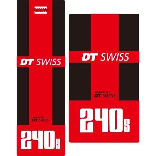DT 240s 240 Bicycle Hub Decal Road MTB Sticker Adhesive Set Vinyl Sheet