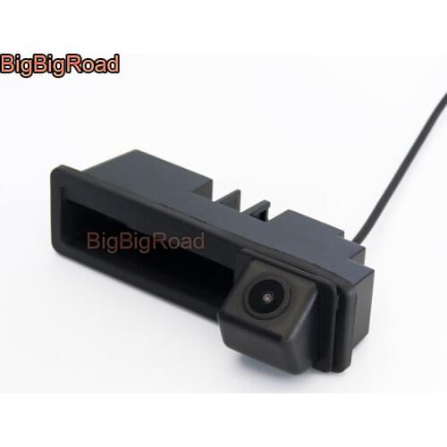Vehicle Trunk Handle Camera For Audi A6 C6 4F S6 RS6 Q7 4L 2005~2015 Rearview Camera Auto Backup Reverse Camera CCD Night Vision