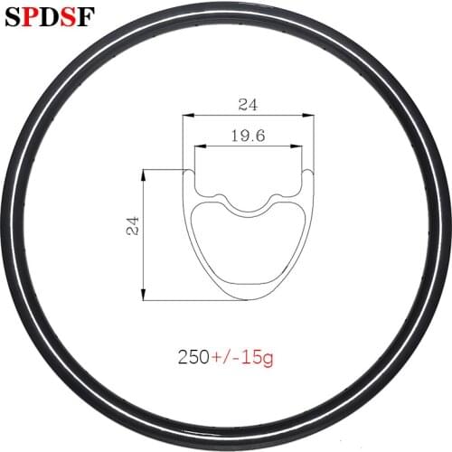 29er 295g clincher tubeless MTB disc carbon rims 24mm depth 24mm width UD matte glossy 3K Twill 29in hookless disc carbon wheels