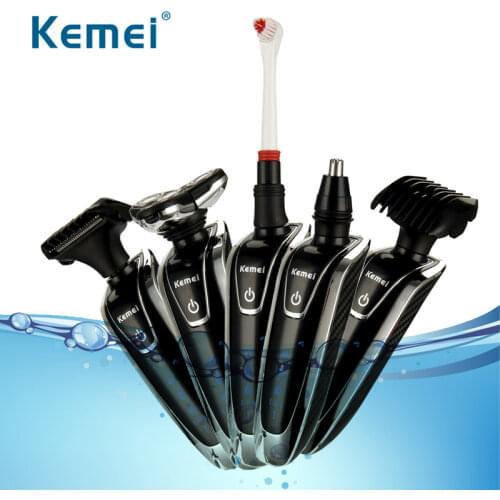 Kemei 4 In 1 Men Electric Shaver Washable Four Blad Electric Shaving Face Beard Machine Rechargeable Razor Grooming Kit D45