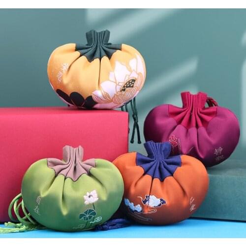 Ethnic Style Sachet Fashion Palace Empty Bag Carry-on Car Hanging Bedroom Decoration Brocade Double-sided Pattern Jewelry Bags