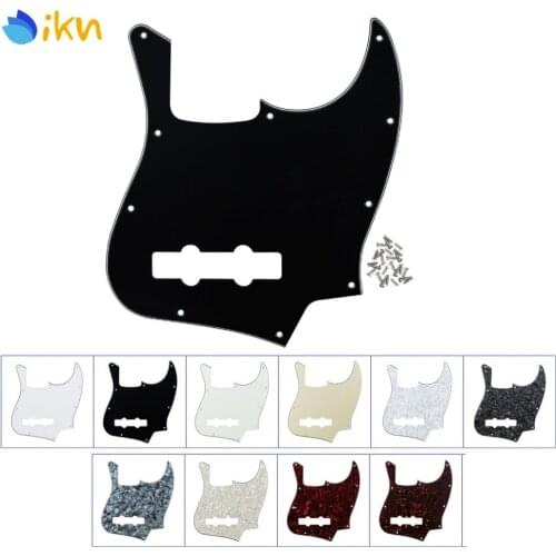 New 10 Hole JB Bass Pickguard Scratch Plate without Truss Rod Hole Style & Screws for American FD 4 String Bass,Optional Colors