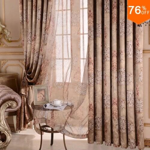 New pleat fashion curtain dodechedron quality double faced thickening customize finished product shalian flower European pattern