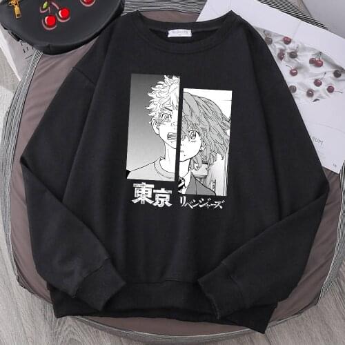Tokyo Revengers Anime Pullovers Mens Atreet Hip Hop Autumn Clothing Fashion Casual Hoodies Loose Comfortable Tracksuit For Male