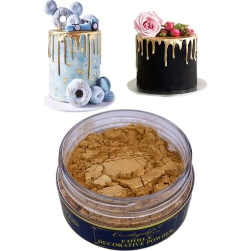 15 gram Edible food gold color powder Handmade chocolate fondant cake baking color dyeing decoration Arts food grade powder
