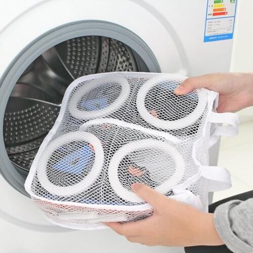 Mesh Laundry Bag Lazy Shoes Washing Bags for Shoes Underwear Bra Washing Bags Protective Organizer Shoes Airing Dry Tool