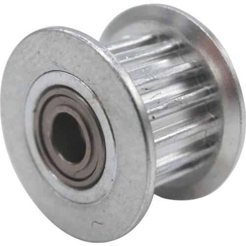 GT2 20T Idler Pulley With Bearing, 2GT 16T Synchronous Pulley Idler Wheel, Bore 3mm 4mm 5mm, For GT2 Timing Belt Width 6mm