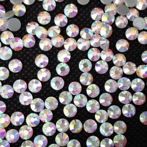 Strong Gule 5mm ss20 Crystal AB Austrian hot-fix rhinestone Nail accessory ;eveing dress of hot fix rhinestones wholesale price