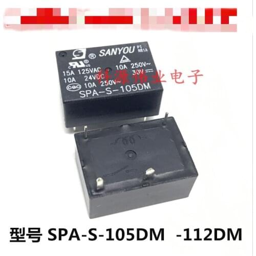 SPA-S-112DM 12VDC 4foot 10A 250V HF7520 012-HSP