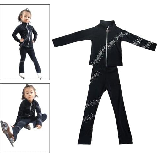 Ice Figure Skate Sportswear Skating Polartec Polar Fleece Jacket Pants with