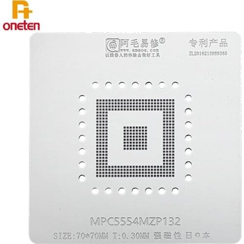 Amaoe MPC5554MZP132 BGA Reballing Stencil For Cars Computer Motherboard BGA Controller Chip Repair Tool