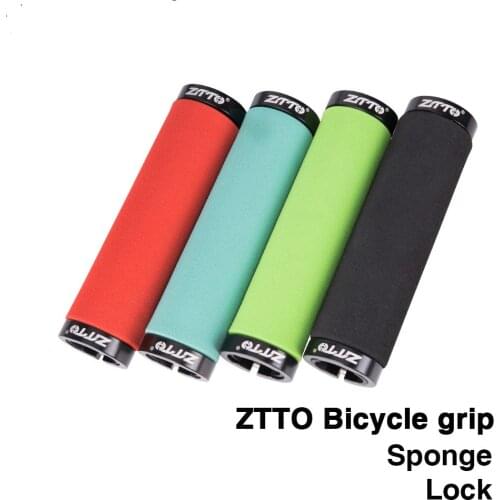 1Pair sponge Durable Shock-Proof Anti-Slip Grips for MTB Mountain Bike Folding Bicycle Fixed Gear BMX with Bar Plug AG-36