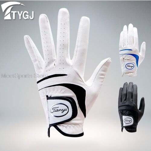 1 Pcs Mens Golf Gloves Left Hand Right Hand Micro Soft Fiber Breathable Golf Gloves Men Slip-Resistant Sport Mittens For Golfer