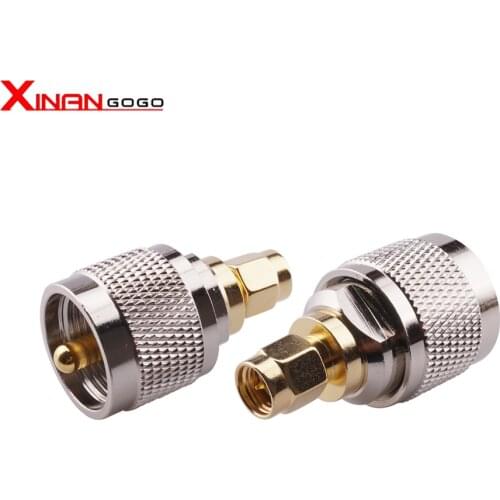 1pcs RF Adapter UHF Male PL259 to SMA Male Connector Coaxial Connector