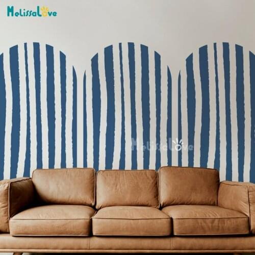 2pcs/set Double Lines Arch Modern Vintage Geometric Decor Removable Vinyl Wall Sticker Babyroom Bedroom Home Decor BD741