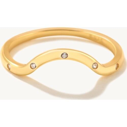 925 Silver Rings For Women Engagement Wedding Rings Girl Gift Gold Dainty anillos Female Minimalism Twist Cable Line Rings Z5