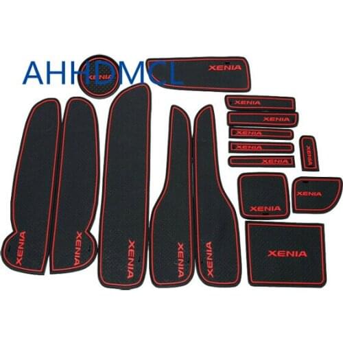 Car Anti-Dirty Pad Door Groove Gate Slot Cup Armrest Storage Pad Anti-Slip Mat For Senia S80 M80 2011
