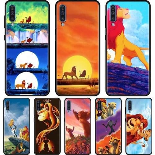 Phone Case For Samsung Galaxy A90 A80 A70 A60 A50 A40 A30 A20 A10 Black Silicone Cover Hakuna Matata Lion King