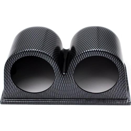 52mm Dual Carbon Gauge Pod Cup Cap Car Gauge Pod 52mm gauge Dash Pod Mount Holder Plastic Houder Auto Gague Car Meter