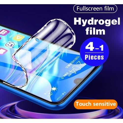 1-4Pcs hydrogel film for huawei Y9 2018 Prime 2019 Y9S Y9A Y8P Y8S phone screen protector Not Glass protective film