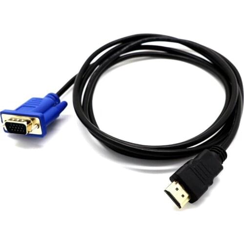 HDMI-compatible To VGA HD Converter Cable Audio Cable D-SUB Male Video Adapter Cable Lead for HDTV PC Computer Monitor for TV