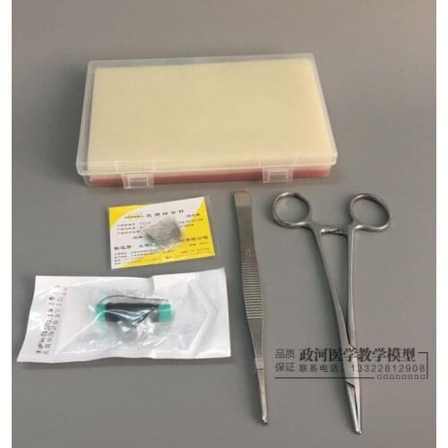 Surgical suture exercise tool kits debridement suture surgical instrument Suture wound skin model