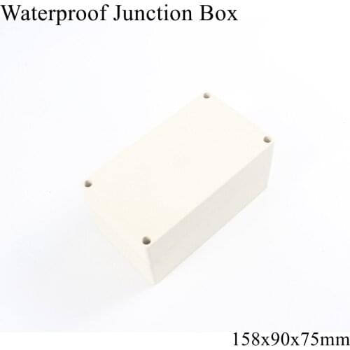 158x90x75mm Waterproof Plastic Enclosure Box Outdoor Cable Connection Junction Electrical Project Case ABS IP65 158*90*75mm