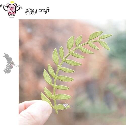 Piggy Craft metal cutting dies cut die mold Leaf strip decoration Scrapbook paper craft knife mould blade punch stencils dies