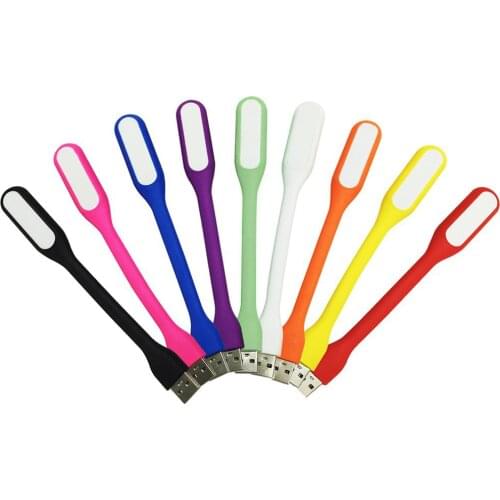 Book Light Mini USB LED Light 5V 1.2W Power Bank Reading Light Notebook Portable LED Lamp 9 colors USB Night Lights Lamp