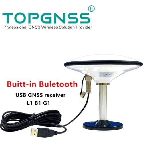 Bluetooth USB GPS GLONASS GALILEO GNSS receiver antenna module 5V baud rate 38400 refresh rate 1HZ Support Android GN168