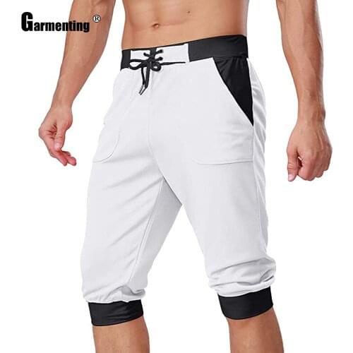 Plus Size 3xl Mens Casual Shorts 2021 New Summer Half Pants Sportwear Male Lace-up Trouser New Patchwork Outdoor Leisure Bottom